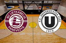 Литкабелис - У-БТ Клуж прогноз на матч Баскетбол.  Еврокубок (29.01.25)