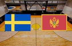 Швеция - Черногория прогноз на матч Баскетбол.  Чемпионат Европы (23.02.25)