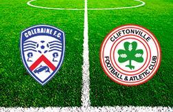 Колрейн - Клифтонвилл прогноз на матч Футбол.  Северная Ирландия (18.03.25)